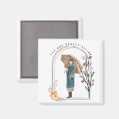 Sie sind schön gefüllt magnet (Vorderseite/Rückseite)