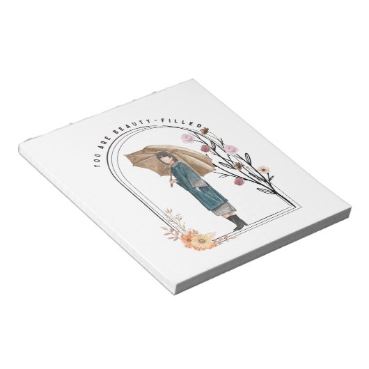 Sie sind schön gefüllt notizblock (angewinkelt)