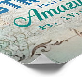 Sie sind schön - Individuelle Name Poster (Ecke)