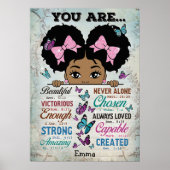 Sie sind schön - Individuelle Name Poster (Vorne)