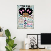 Sie sind schön - Individuelle Name Poster (Heimbüro)