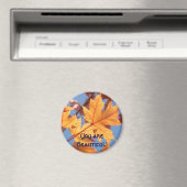 Sie sind schön! Magnet Golden Orange Blätter (In Situ (Geschirrspüler))