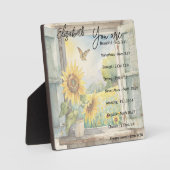 Sie sind: schön, Schriften personalisiert Fotoplatte (Vorderseite)