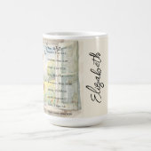 Sie sind: schön, Schriften personalisiert Kaffeetasse (Mittel)