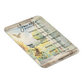 Sie sind: schön, Schriften personalisiert Magnet (Rechte Seite)