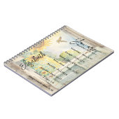 Sie sind: schön, Schriften personalisiert Notizblock (Linke Seite)