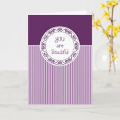 Sie sind schöne Karte/Ermutigung Karte (Gelbe Blume)