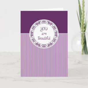 Sie sind schöne Karte/Ermutigung Karte