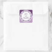 Sie sind schöne Lila Sticker (Tasche)