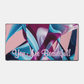 Sie sind schöne Motivation Inspiration Abstrakt Schreibtischunterlage (Vorderseite)