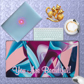 Sie sind schöne Motivation Inspiration Abstrakt Schreibtischunterlage