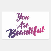 Sie sind schöne Sticker (Vorderseite)