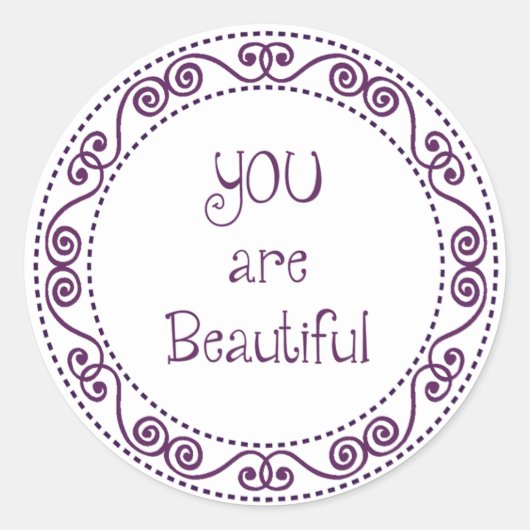 Sie sind schöne Sticker (Vorderseite)