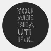Sie sind schöne Sticker (Vorderseite)