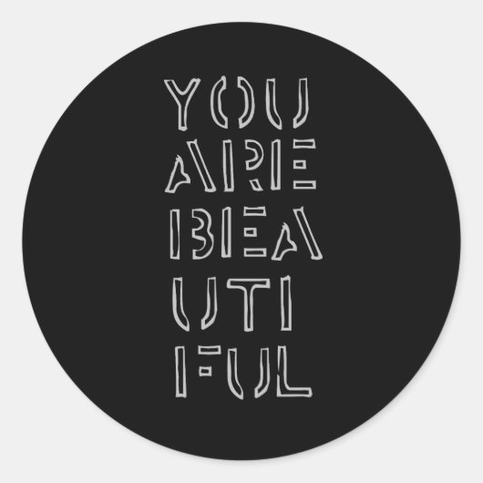 Sie sind schöne Sticker (Vorderseite)