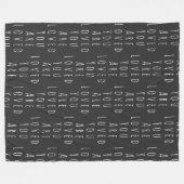 Sie sind Schwarz-weiß inspirierende Worte Fleecedecke (Vorderseite (Horizontal))