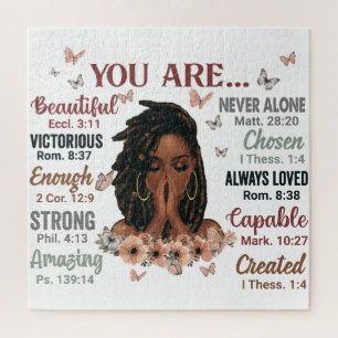 Sie sind schwarze Königin Melanin Frauen Gott sagt Puzzle