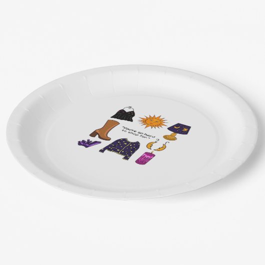 Sie sind schwer zu kaufen für Whimsigoth ästhetisc Pappteller (Schrägansicht)