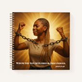 Sie sind "Set Free Tatsächlich" Christliche Ermäch Notizblock (Vorderseite)