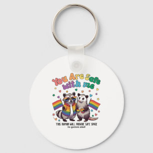 Sie sind sicher bei lGBT-Raccoon-Tieren Schlüsselanhänger