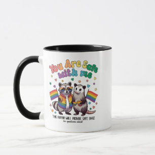 Sie sind sicher bei lGBT-Raccoon-Tieren Tasse