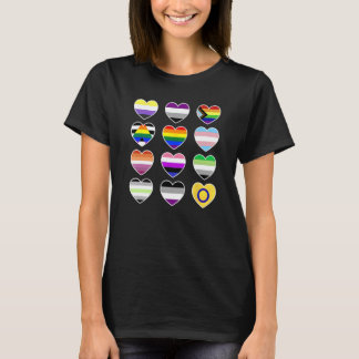 Sie sind sicher bei mir, Herz-Rainbow-Flag LGBT, B T-Shirt
