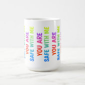 Sie sind sicher bei mir - klassische Affirmation-T Kaffeetasse (Mittel)