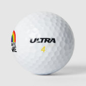 Sie sind sicher mit meinem LGBTQ-Stolz Monat Regen Golfball (Logo)