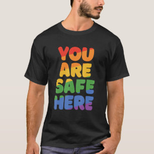 Sie sind sicher mit mir Rainbow Pride Lgbtq Gay Tr T-Shirt