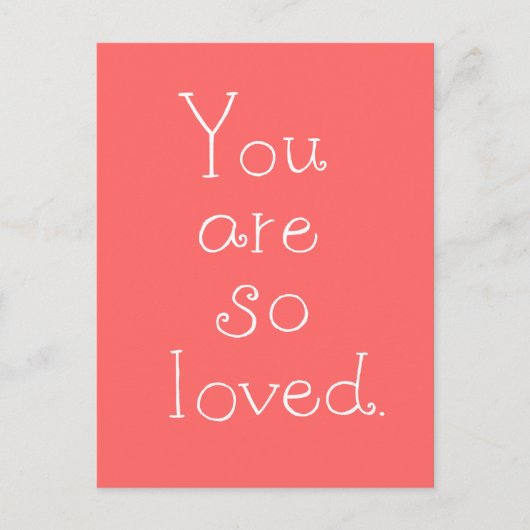 Sie sind so beliebt Postcard Simple Liebe Postcard Postkarte (Vorderseite)