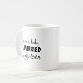 Sie sind so glücklich, zu einem Steinbock Kaffeetasse (Vorderseite Links)