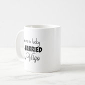 Sie sind so glücklich, zu einer Jungfrau Kaffeetasse (Vorderseite Links)