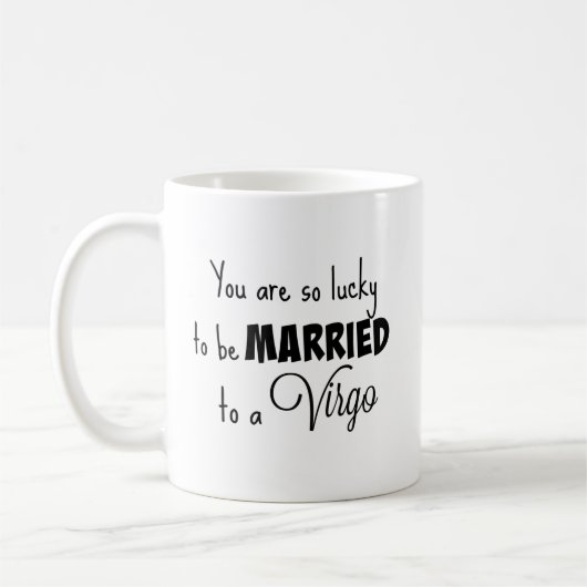 Sie sind so glücklich, zu einer Jungfrau Kaffeetasse (Links)