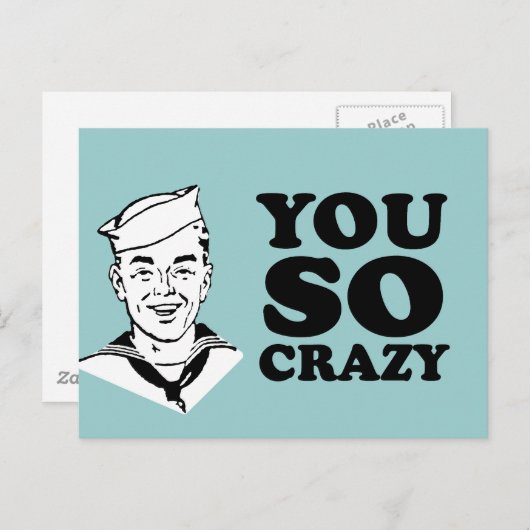 SIE SIND SO KRAZISCH POSTKARTE (Vorne/Hinten)