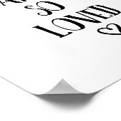 Sie sind so liebenswürdig Typografie Liebe Zitat Poster (Ecke)