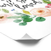 Sie sind so lieblich florales Wasserfarben Kinderz Fotodruck (Ecke)