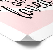 Sie sind so lieblich süß-rosa Kinderzimmer Wall Pr Poster (Ecke)