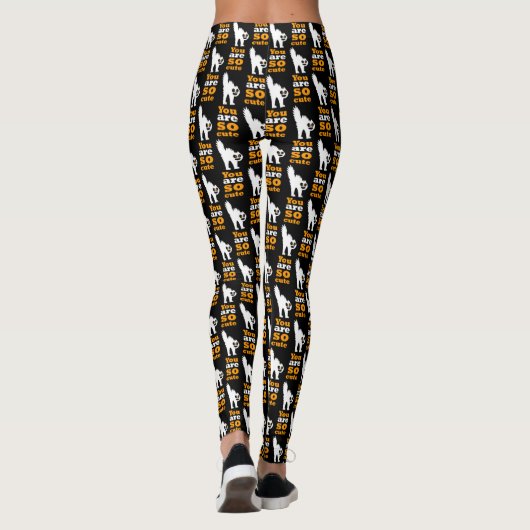 Sie sind so niedlich frustred cat Case-Mate iPhone Leggings (Rückseite)