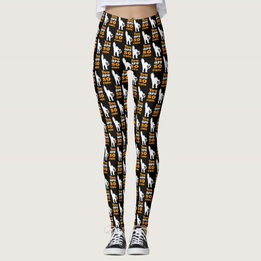 Sie sind so niedlich frustred cat Case-Mate iPhone Leggings (Vorderseite)