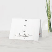 SIE SIND SO *SCHÖN* & *GLÜCKLICH JAHRESTAG" KARTE (Vorderseite)