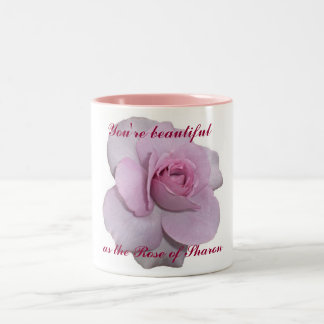 Sie sind so schön wie die Rose von Sharon Zweifarbige Tasse