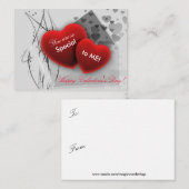 Sie sind so Special Valentine Mitteilungskarte (Vorne/Hinten)