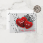 Sie sind so Special Valentine Mitteilungskarte (Vorderseite/Rückseite Beispiel)