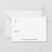 Sie sind so Special Valentine Mitteilungskarte (Rückseite)