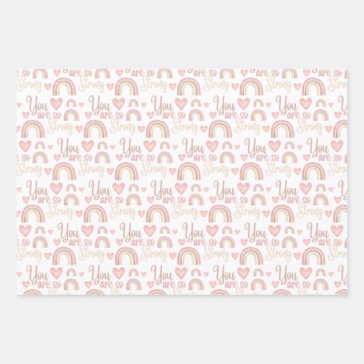 Sie sind so stark wie Regenbogen-Papierblätter Geschenkpapier Set (Vorderseite 3)