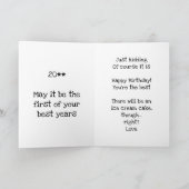 Sie sind so vergeblich, denken Sie wahrscheinlich, Karte (Innenseite)