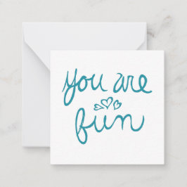 Sie sind Spaß Valentine Mitteilungskarte