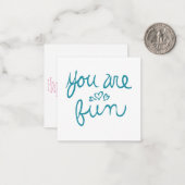 Sie sind Spaß Valentine Mitteilungskarte (Vorderseite/Rückseite Beispiel)