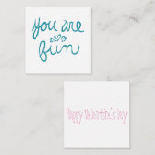 Sie sind Spaß Valentine Mitteilungskarte (Vorne/Hinten)