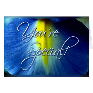 Sie sind spezielle Karte (blaue Orchidee)